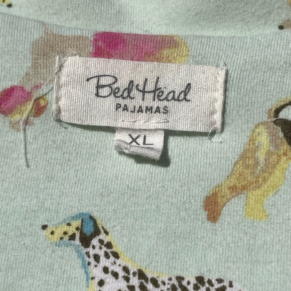 BedHead Mint Dog Print Pajamas Size XL - Picture 8 of 12